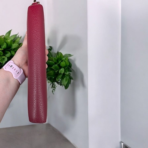 NWT Michael Kors Jet Set Travel Large Continental Leather Wallet Mulberry - Picture 5 of 9